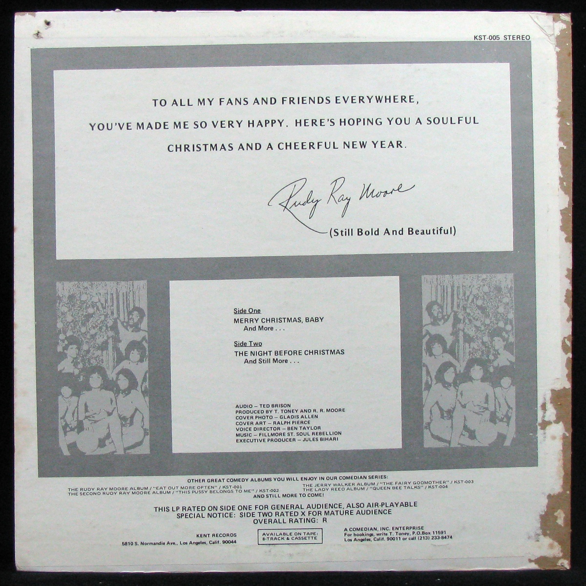 LP Rudy Ray Moore — Rudy Ray Moore Christmas Album - Merry Christmas, Baby фото 2