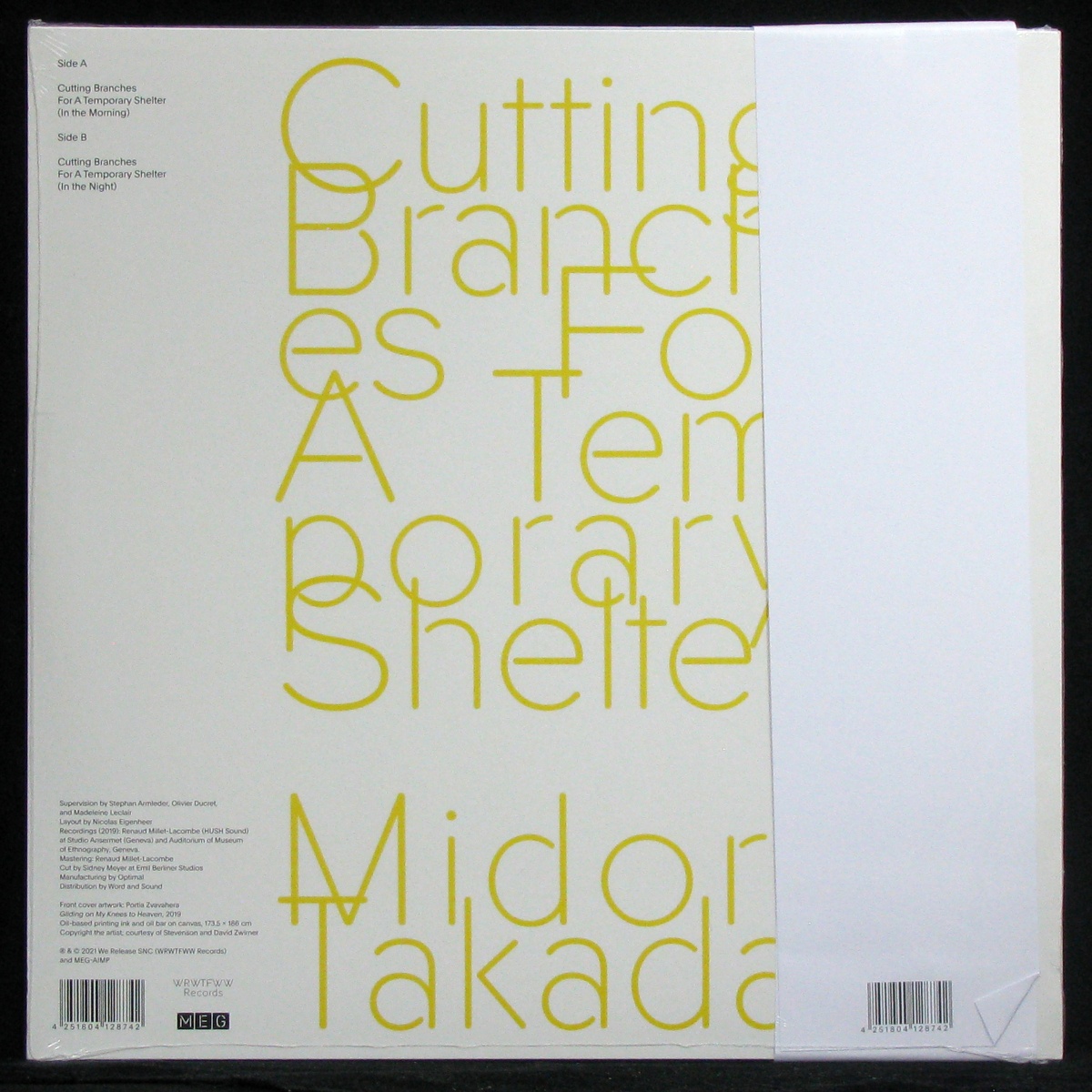LP Midori Takada — Cutting Branches For A Temporary Shelter (+ obi) фото 2