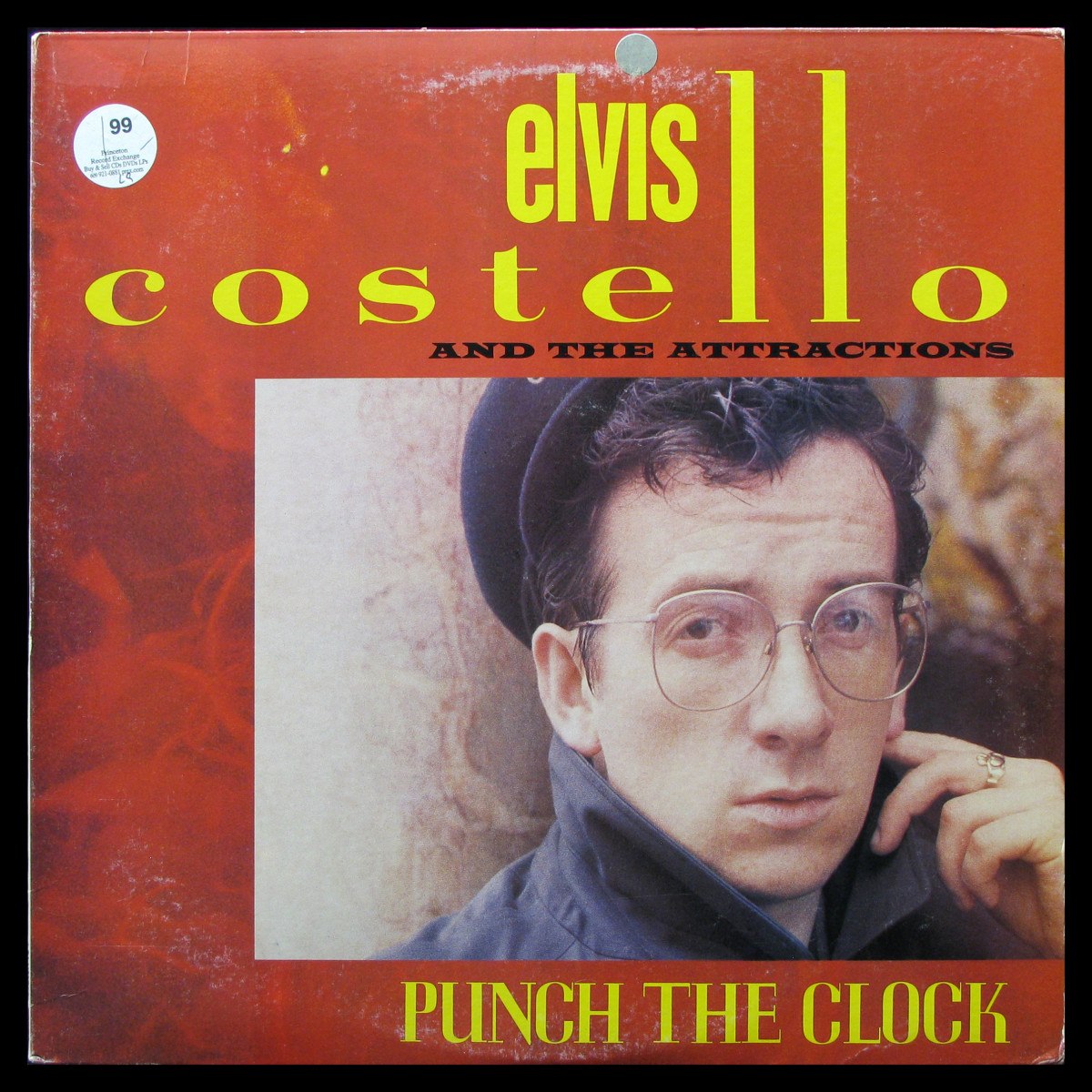 LP Elvis Costello & The Attractions — Punch The Clock (promo) фото