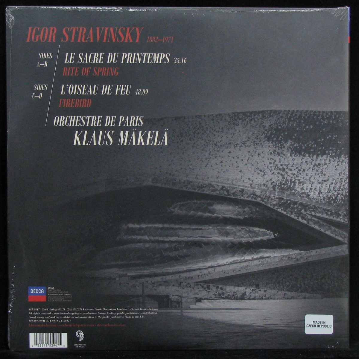 LP Klaus Makela / Orchestre De Paris — Stravinsky: Le Sacre Du Printemps / L'Oiseau De Feu (2LP) фото 2