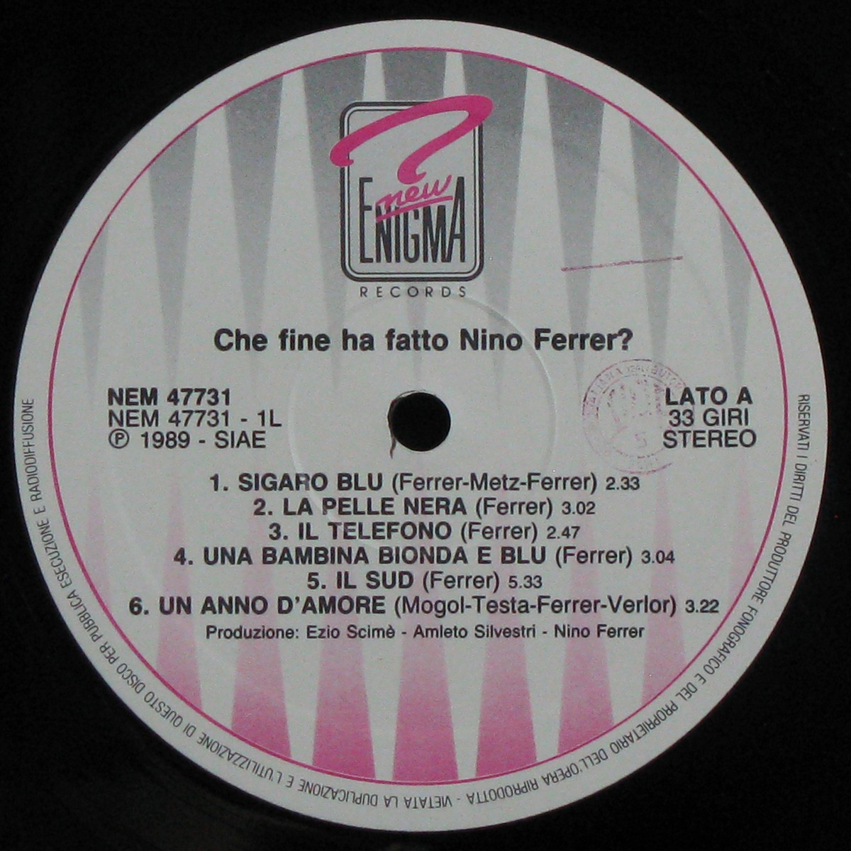 LP Nino Ferrer — Che Fine Ha Fatto Nino Ferrer? фото 3