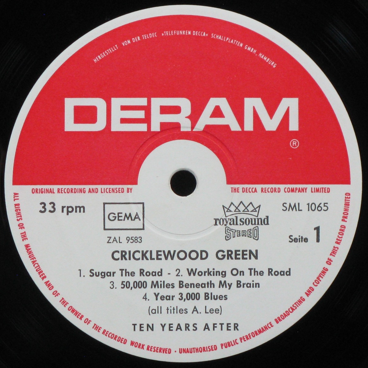 LP Ten Years After — Cricklewood Green фото 3