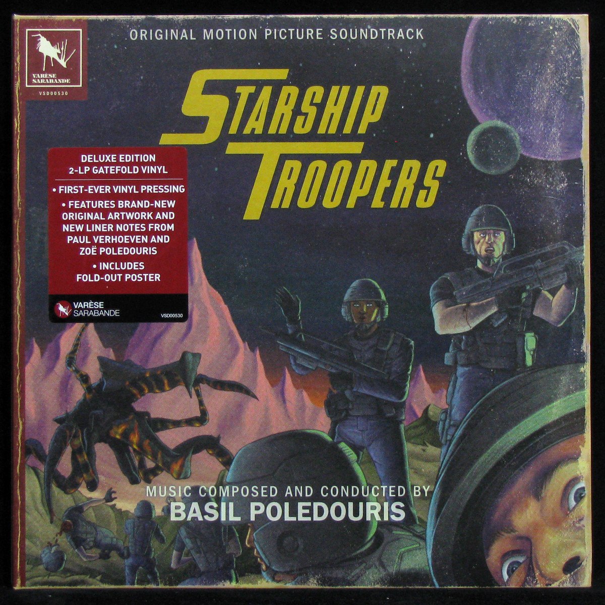 LP Basil Poledouris — Starship Troopers (Original Motion Picture Soundtrack) (2LP, + poster) фото