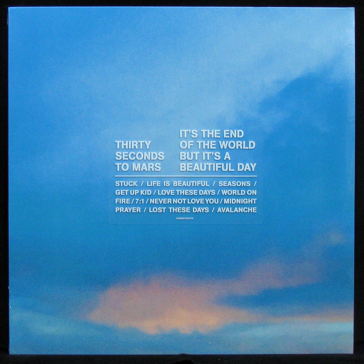 LP Thirty Seconds To Mars — It's The End Of The World But It's A Beautiful Day (orange opaque, coloured vinyl) фото