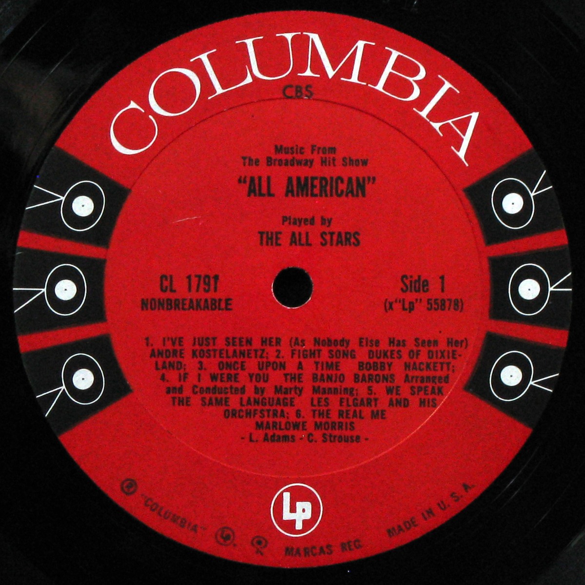 LP V/A — 'All American' Played by The All Stars (mono, promo) фото 3