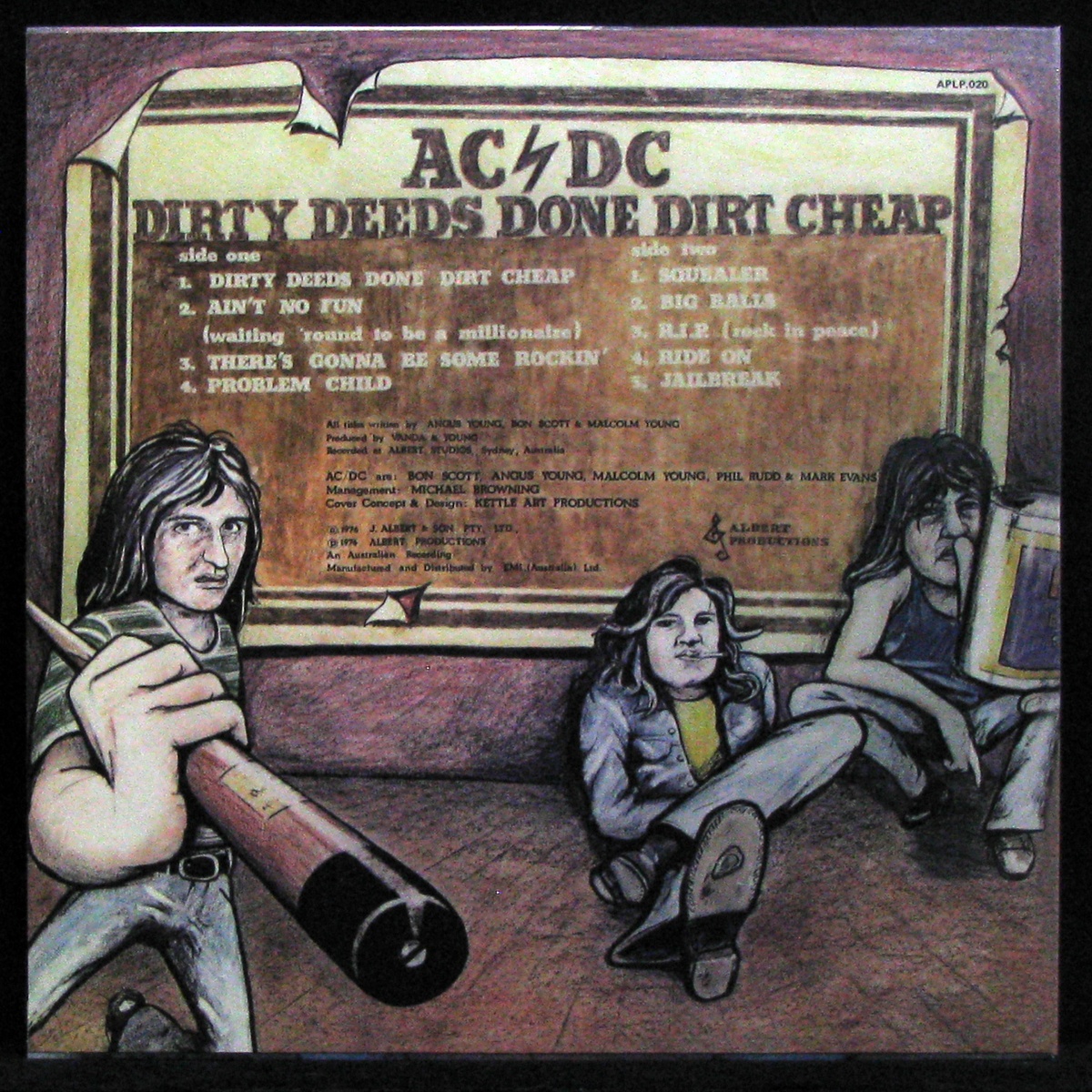 LP AC/DC — Dirty Deeds Done Dirt Cheap (coloured vinyl) фото 2