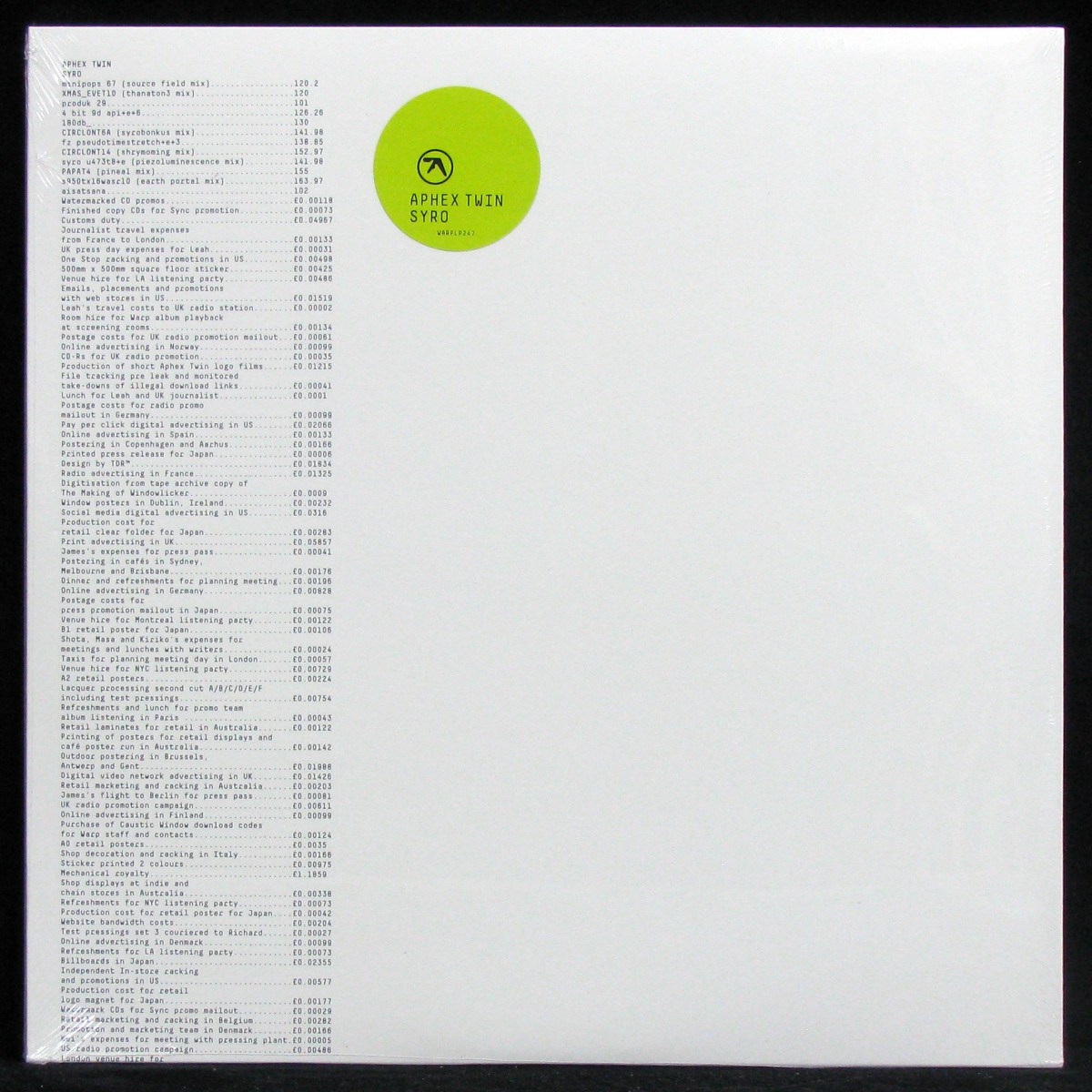 LP Aphex Twin — Syro (3LP) фото
