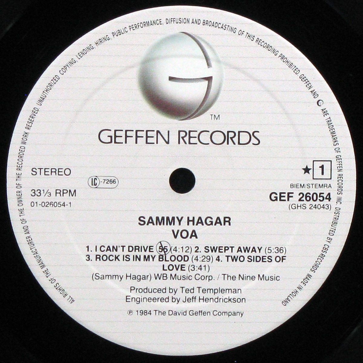 LP Sammy Hagar — VOA фото 2