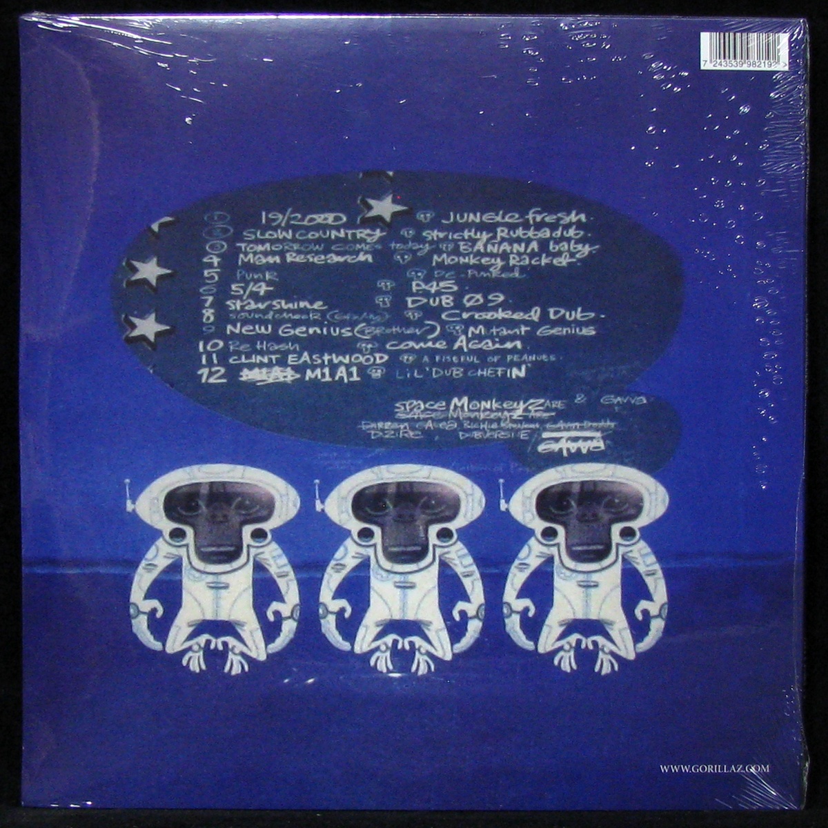 LP Spacemonkeyz / Gorillaz — Laika Come Home (2LP, coloured vinyl) фото 2