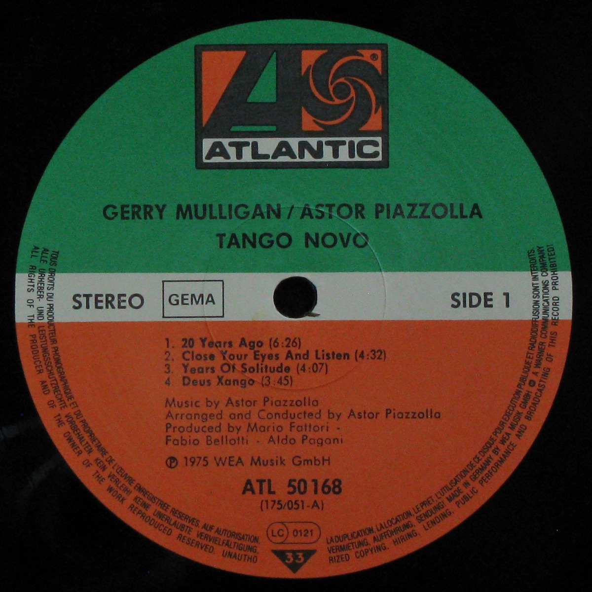 LP Gerry Mulligan / Astor Piazzolla — Tango Nuevo фото 2