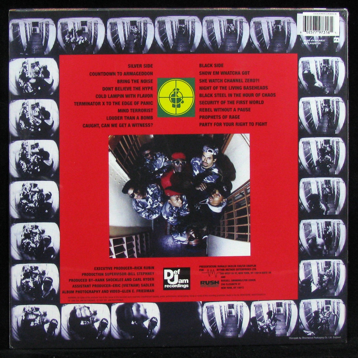 LP Public Enemy — It Takes A Nation Of Millions To Hold Us Back (coloured vinyl) фото 2