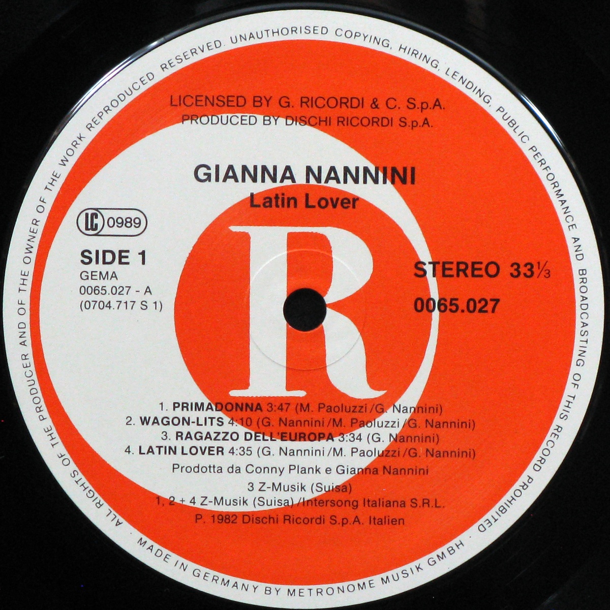 LP Gianna Nannini — Latin Lover фото 2
