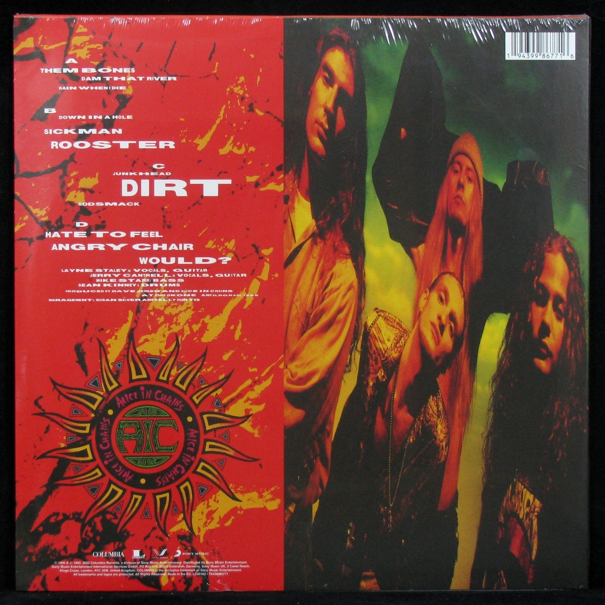 LP Alice In Chains — Dirt (2LP, coloured vinyl) фото 2