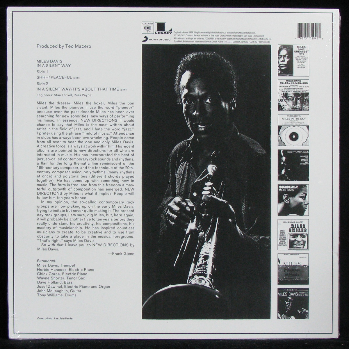 LP Miles Davis — In A Silent Way фото 2