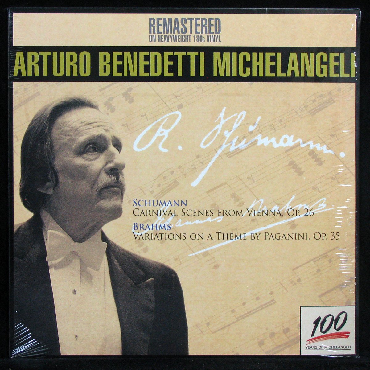 LP Arturo Benedetti Michelangeli — Schumann / Brahms: Carnival Scenes From Vienna, Op. 26 / Variations On A Theme By Paganini, Op. 35 фото