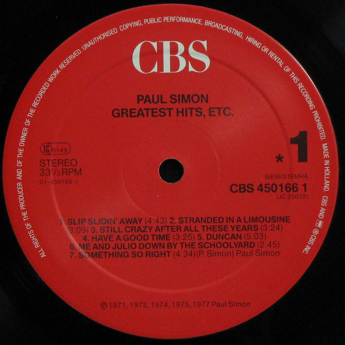 LP Paul Simon — Greatest Hits, Etc. фото 2