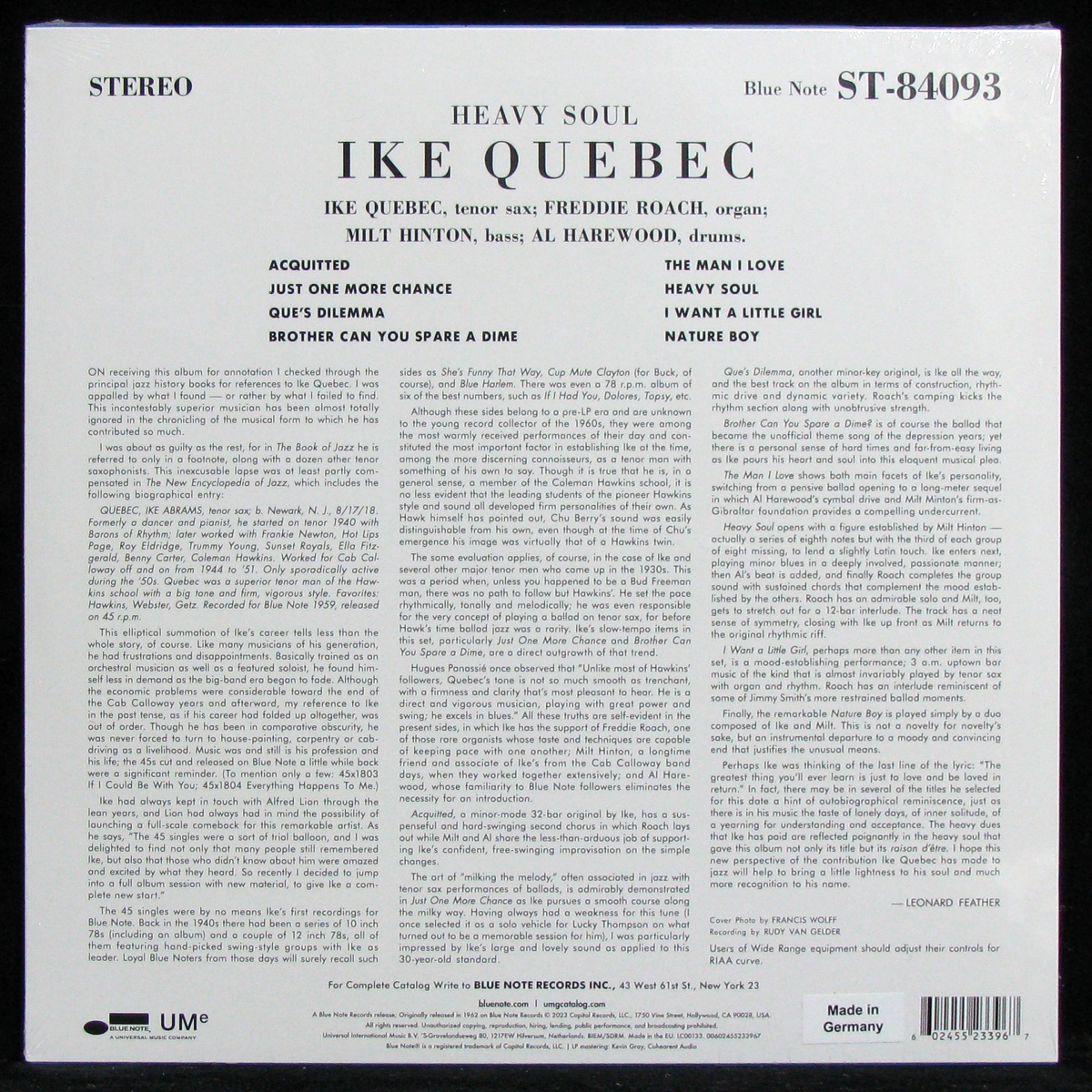 LP Ike Quebec — Heavy Soul фото 2