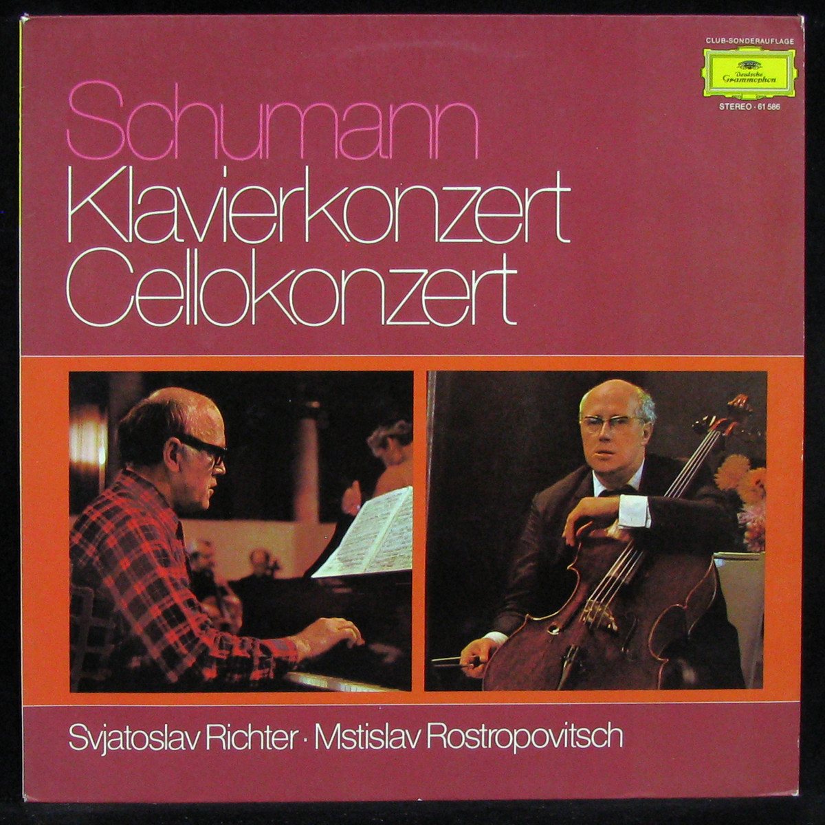 LP Mstislav Rostropovich / Svjatoslav Richter — Schumann: Klavierkonzert - Cellokonzert (club edition) фото