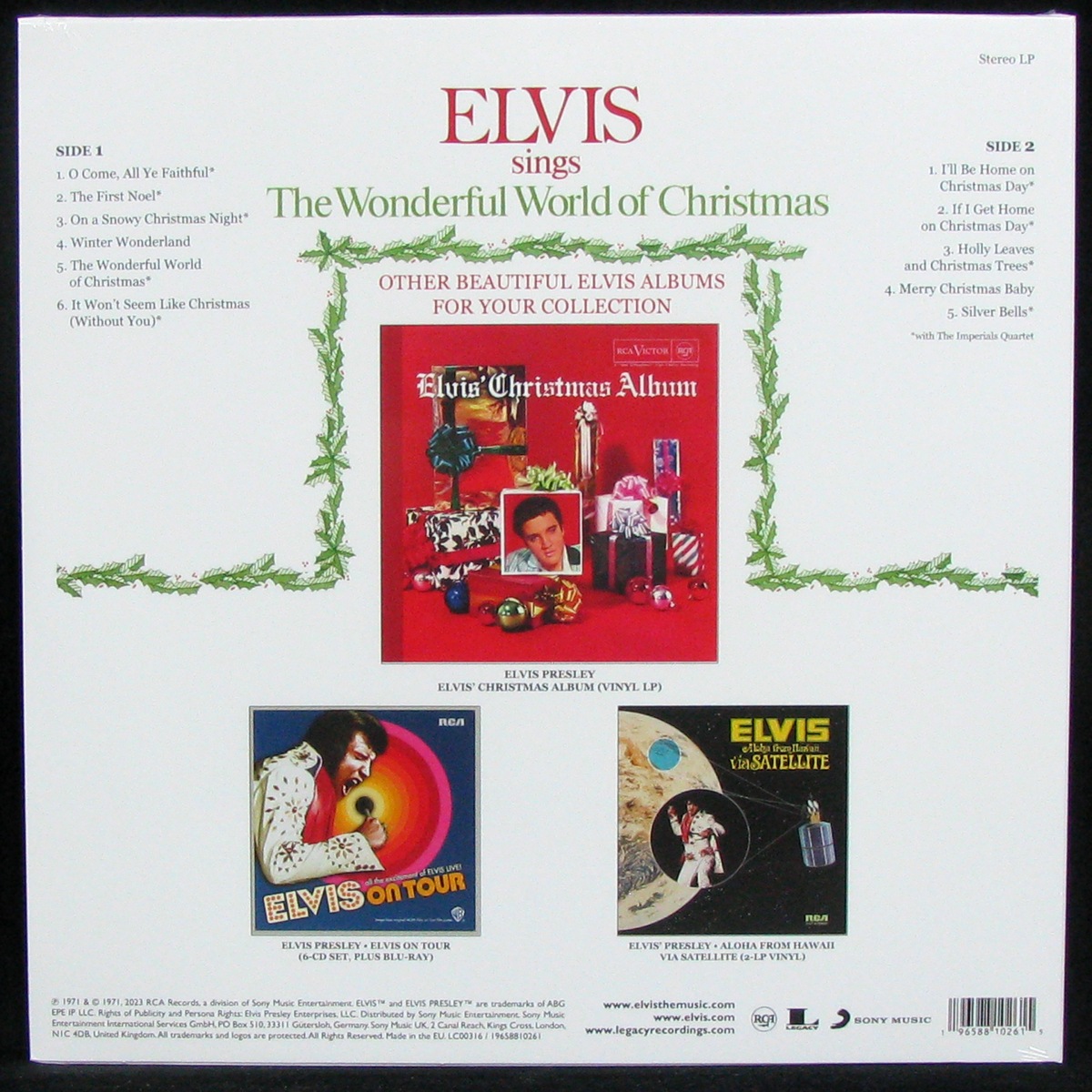 LP Elvis Presley — Elvis Sings The Wonderful World Of Christmas фото 2