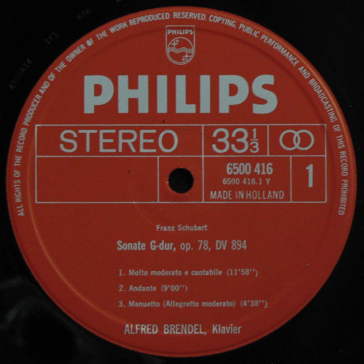 LP Alfred Brendel — Schubert: Sonatas In G, D. 894 And In C, D. 840 фото 2