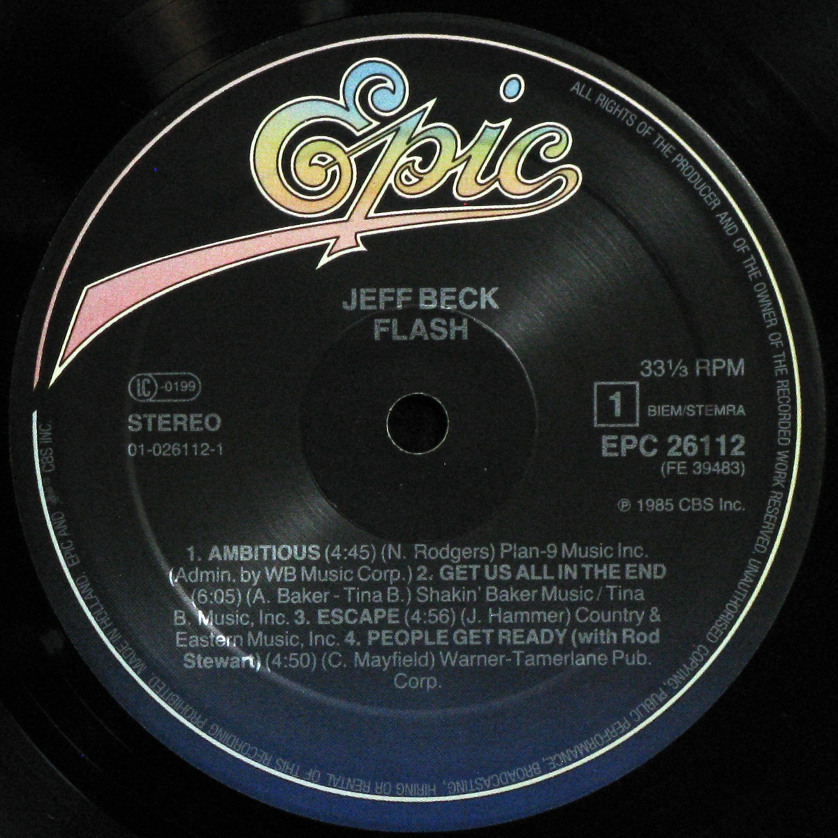 LP Jeff Beck — Flash фото 2