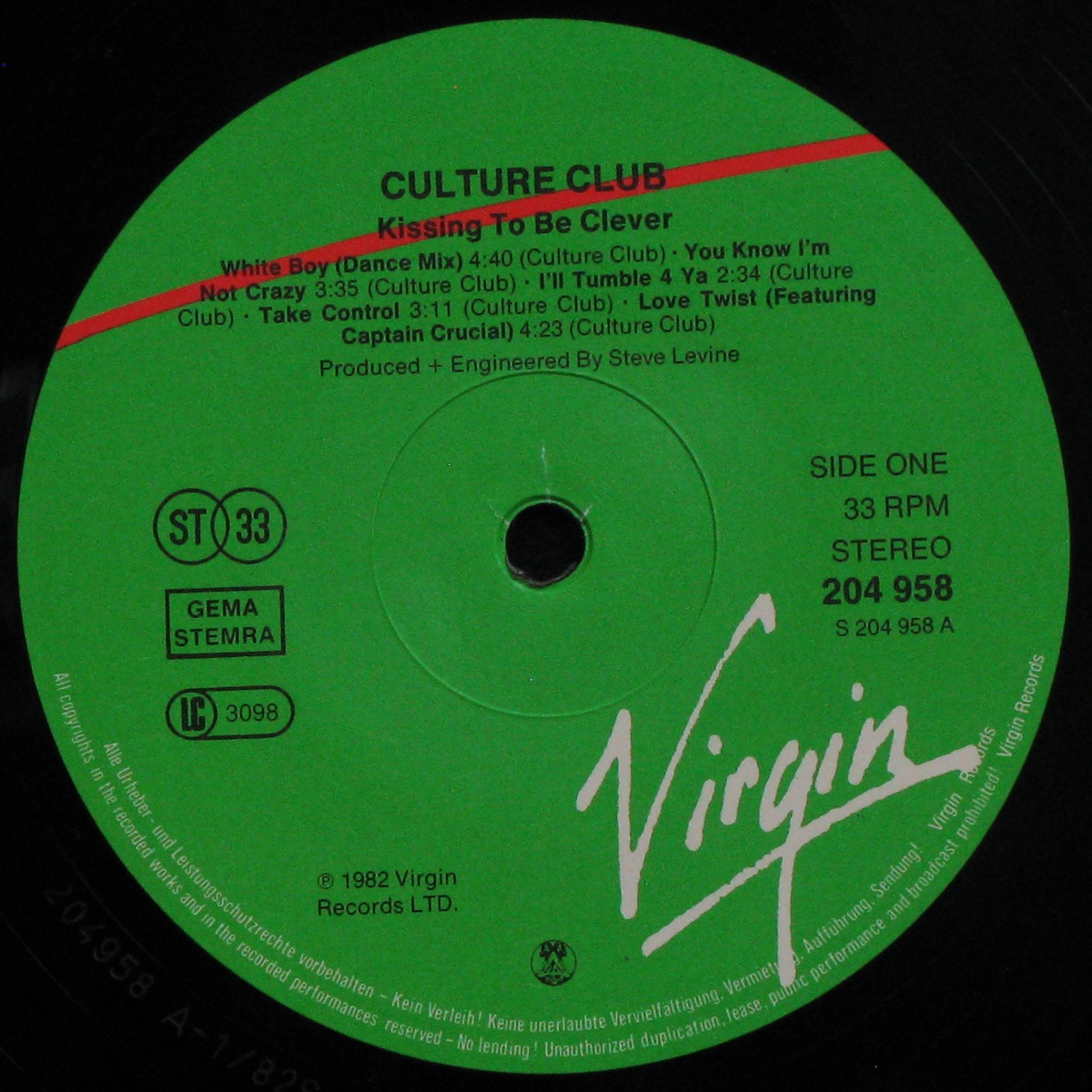 LP Culture Club — Kissing To Be Clever фото 2