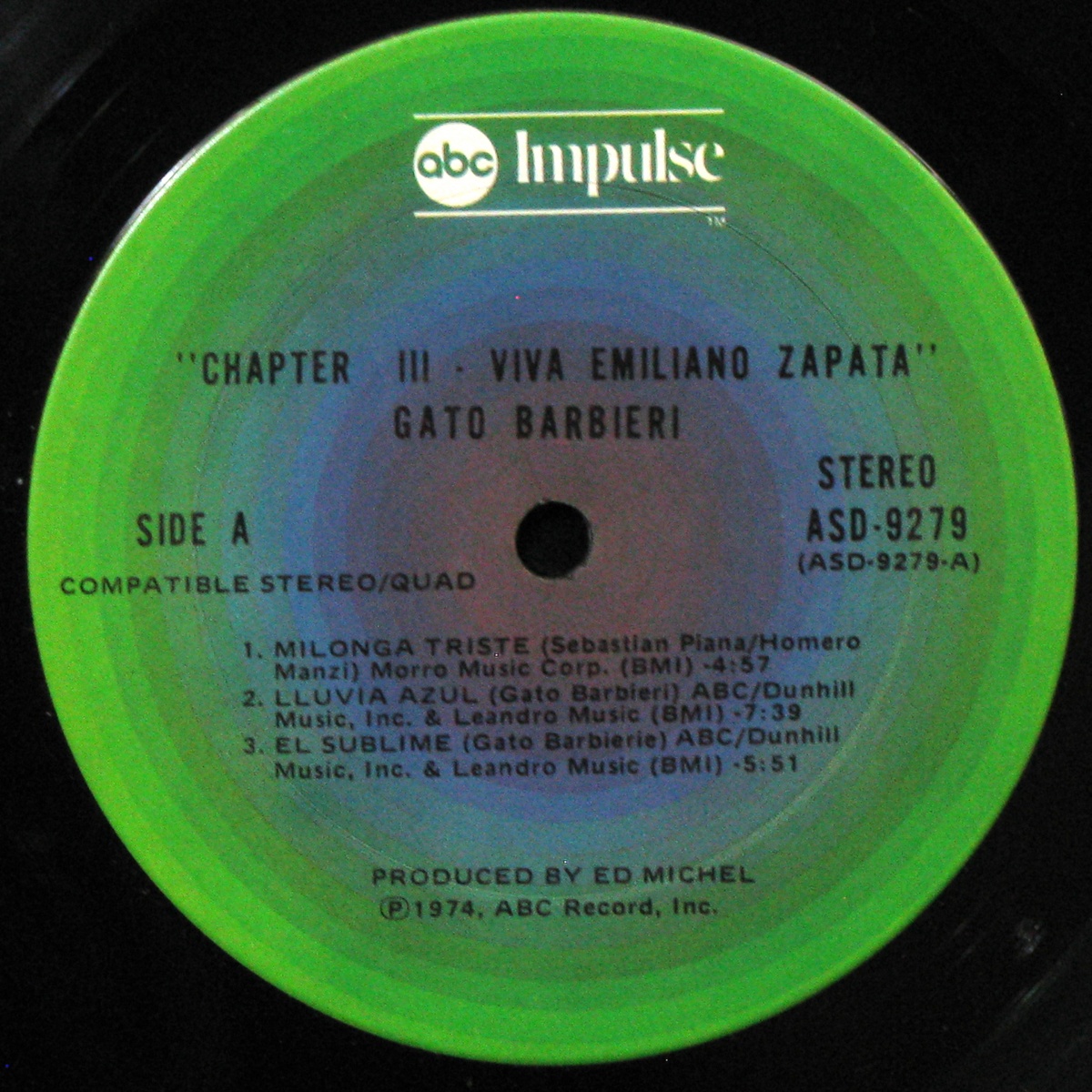 LP Gato Barbieri — Chapter III - Viva Emiliano Zapata фото 2