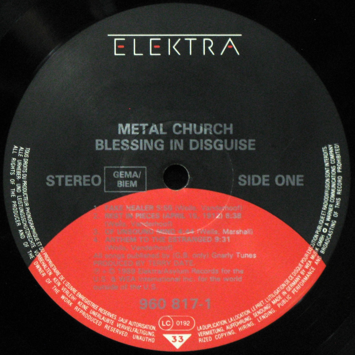 LP Metal Church — Blessing In Disguise фото 3