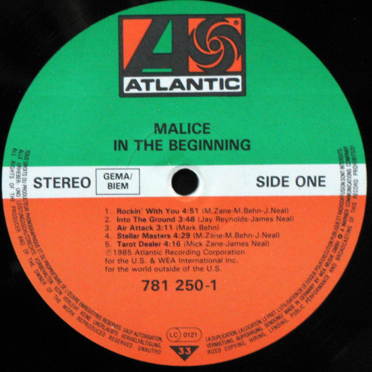 LP Malice — In The Beginning (promo) фото 3