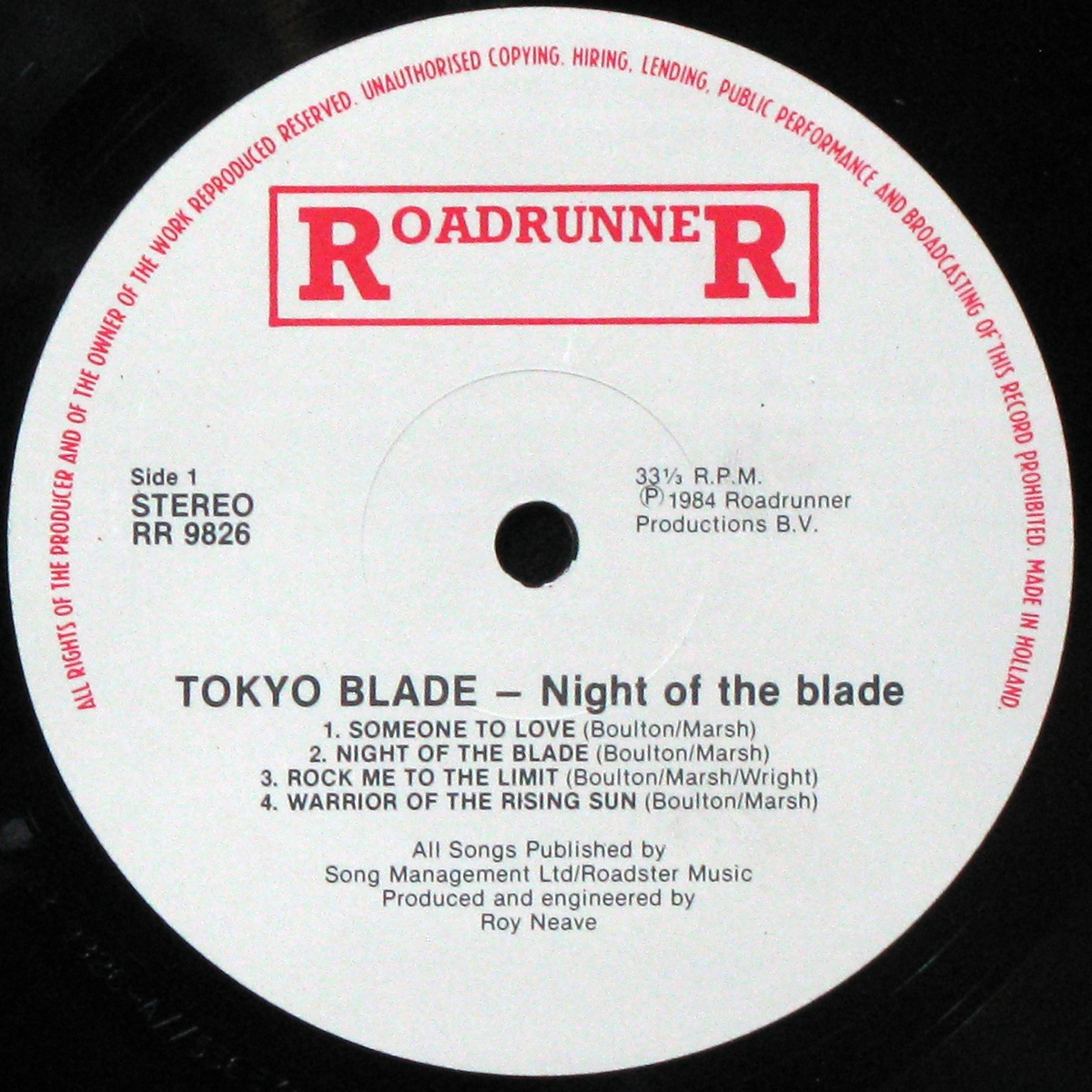 LP Tokyo Blade — Night Of The Blade фото 2