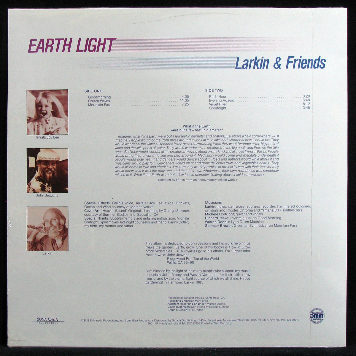 LP Larkin & Friends — Earth Light (sealed original) фото 2
