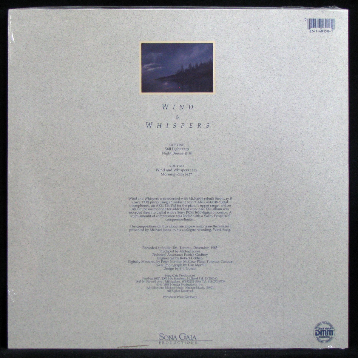 LP Michael Jones — Wind & Whispers (sealed original) фото 2