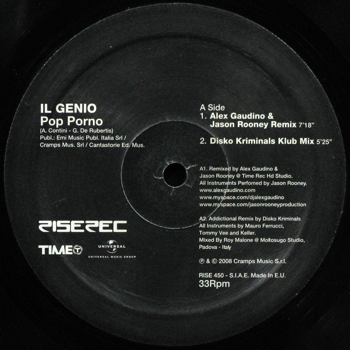 LP Il Genio — Pop Porno (The Remixes) фото 3
