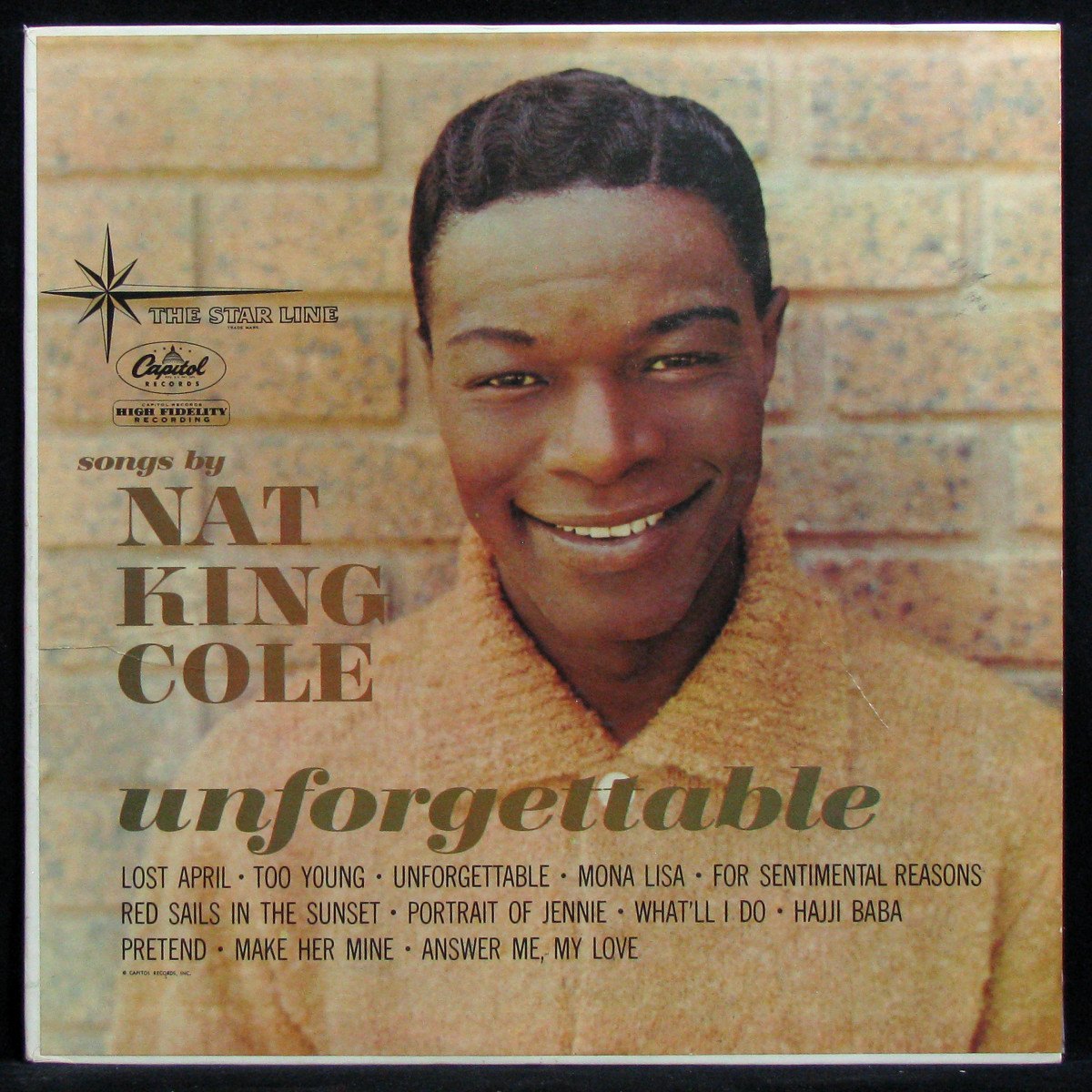 LP Nat King Cole — Unforgettable (mono) фото