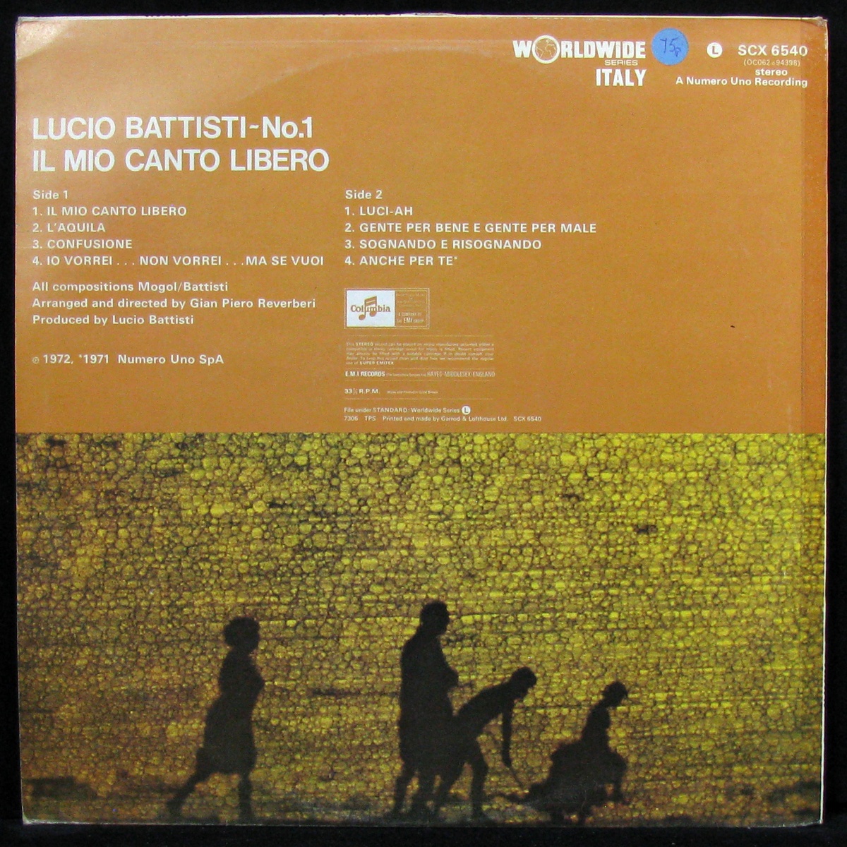 LP Lucio Battisti — Il Mio Canto Libero фото 2