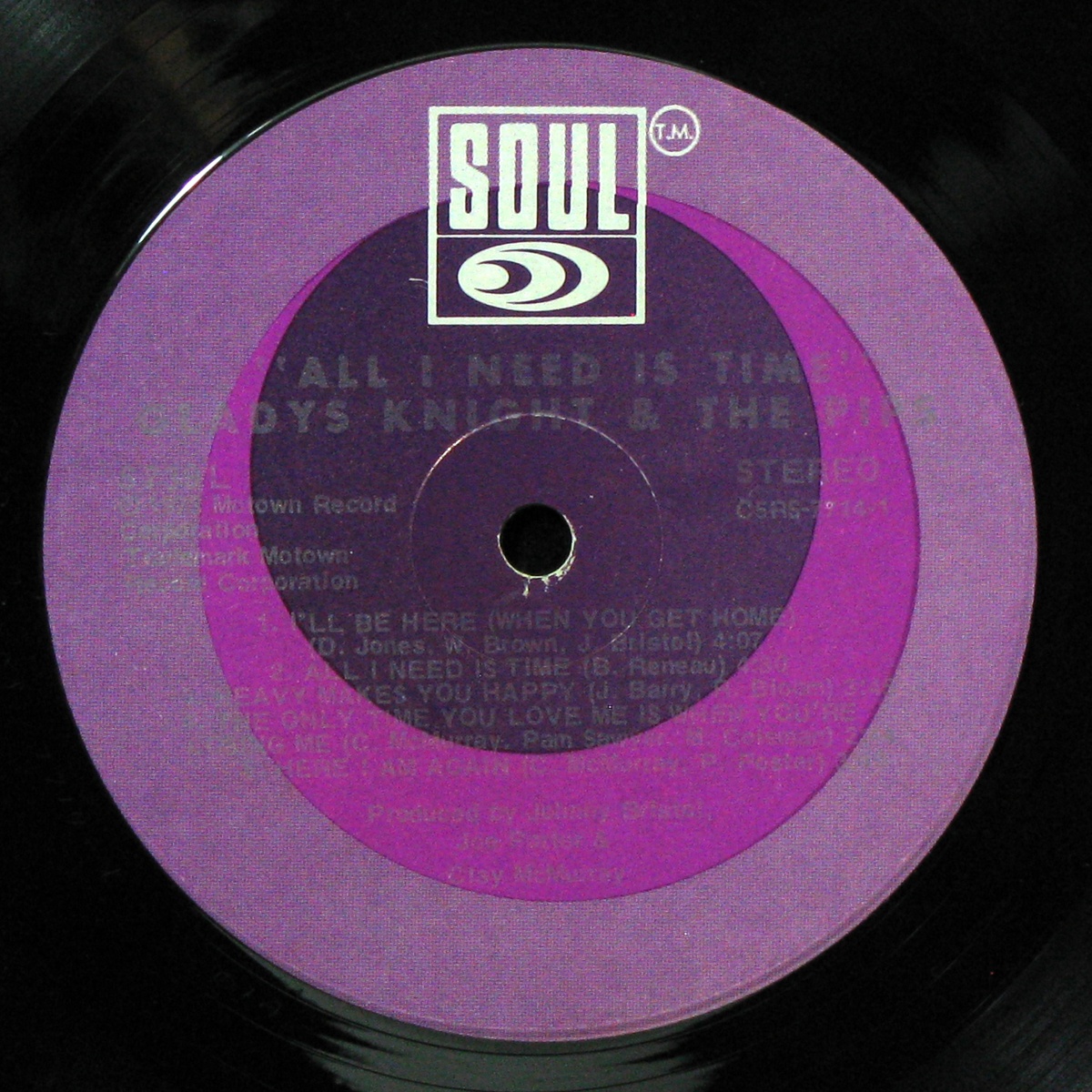 LP Gladys Knight And The Pips — All I Need Is Time фото 2