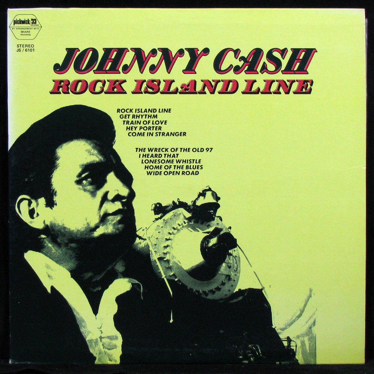 LP Johnny Cash — Rock Island Line фото