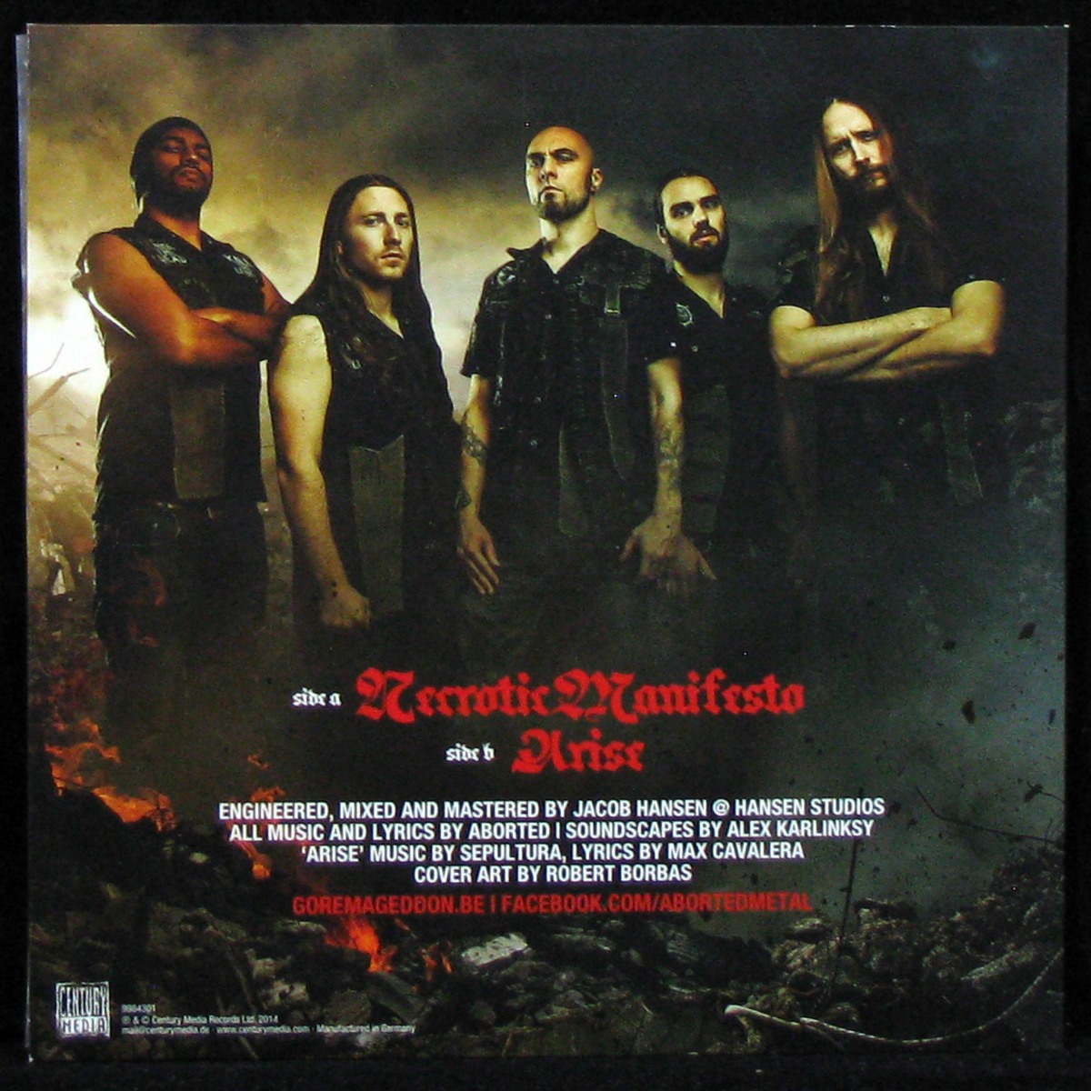 LP Aborted — Scriptures Of The Dead (single, EP) фото 2