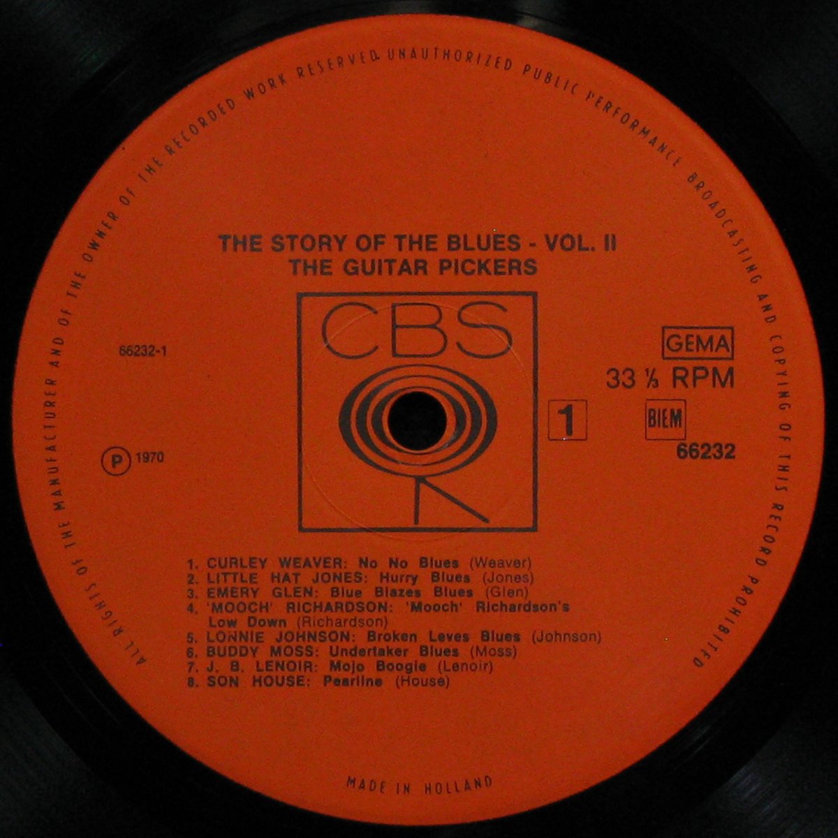 LP V/A — Story Of The Blues, Vol. 2 (2LP, mono) фото 2