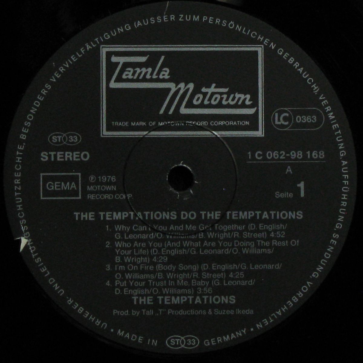 LP Temptations — Do The Temptations фото 2