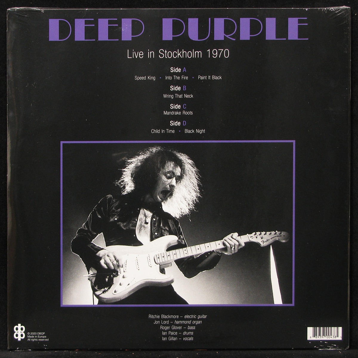 LP Deep Purple — Live In Stockholm 1970 (2LP) фото 2
