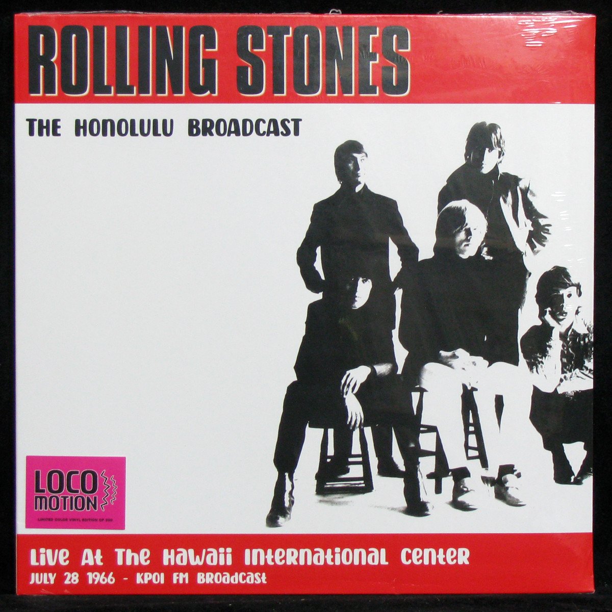 LP Rolling Stones — Honolulu Broadcast Live At The Hawaii International Center July 28 1966 - KPOI FM Broadcast (coloured vinyl) фото