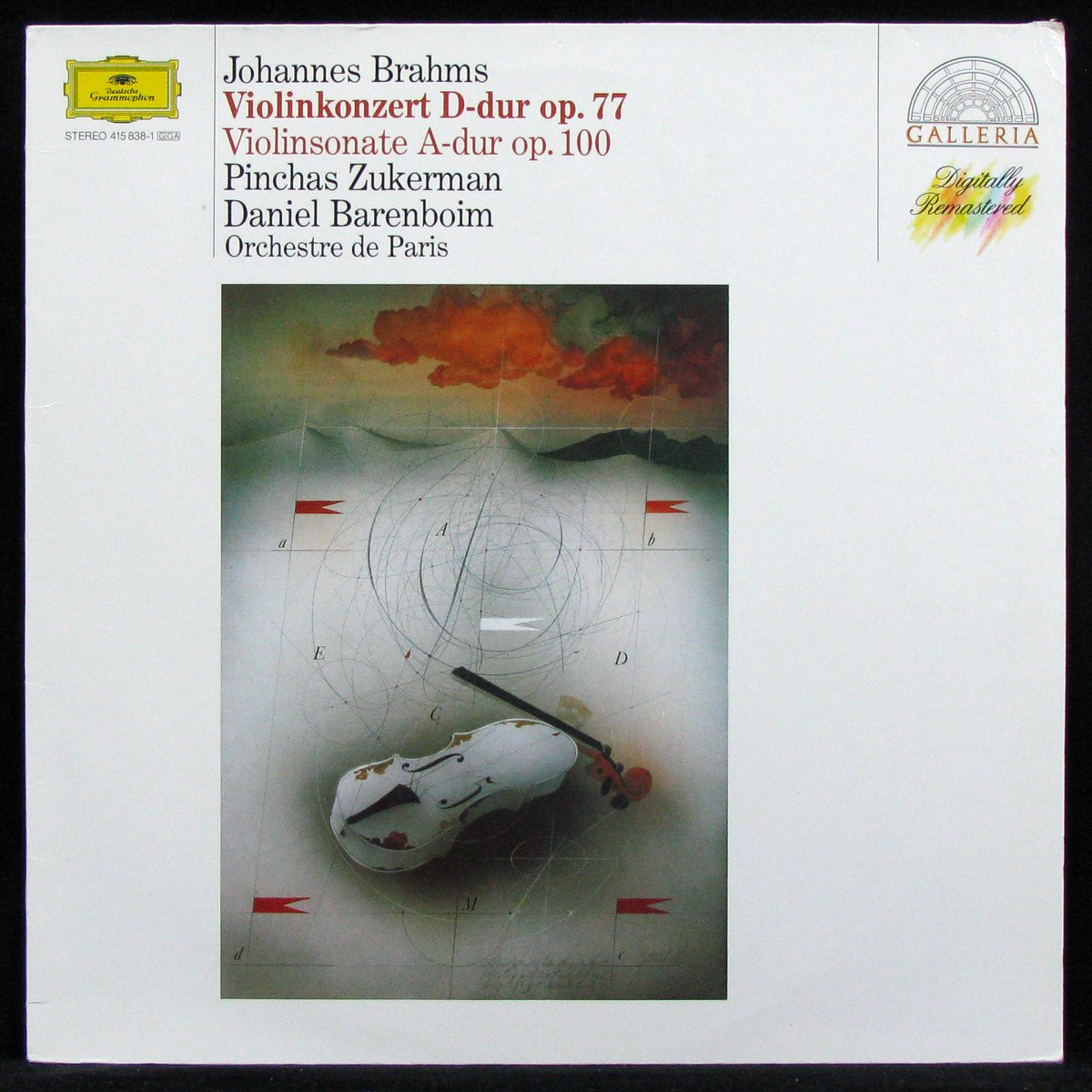 LP Daniel Barenboim — Brahms: Violinkonzert D-Dur Op. 77 / Violinsonate A-Dur Op. 100 фото