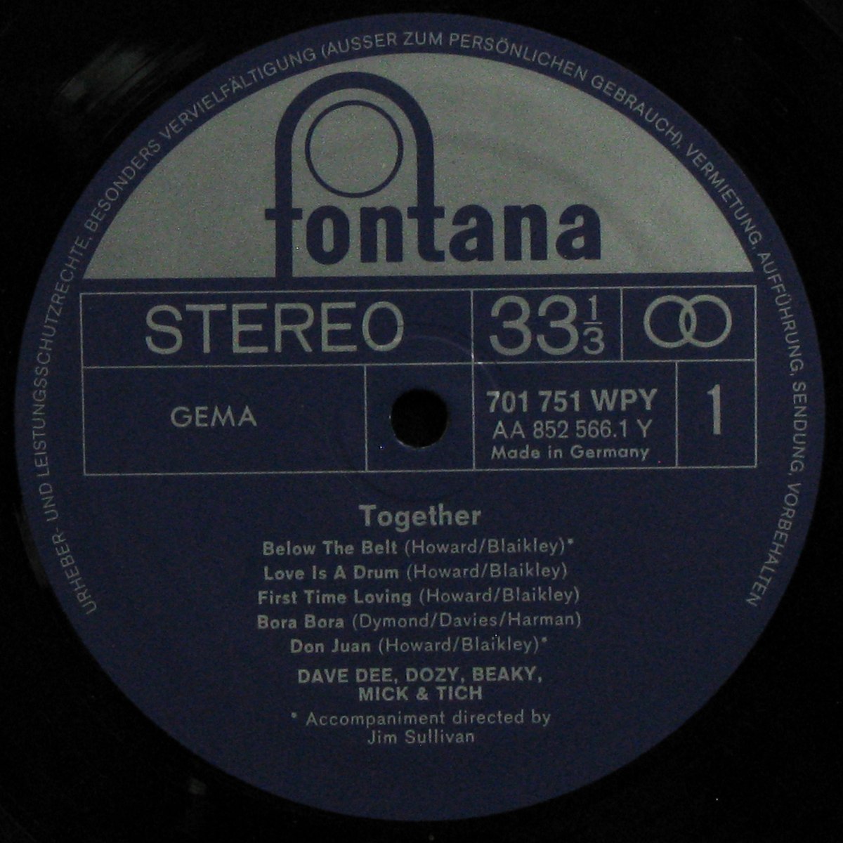 LP Dave Dee / Dozy / Beaky / Mick & Tich — Together фото 2