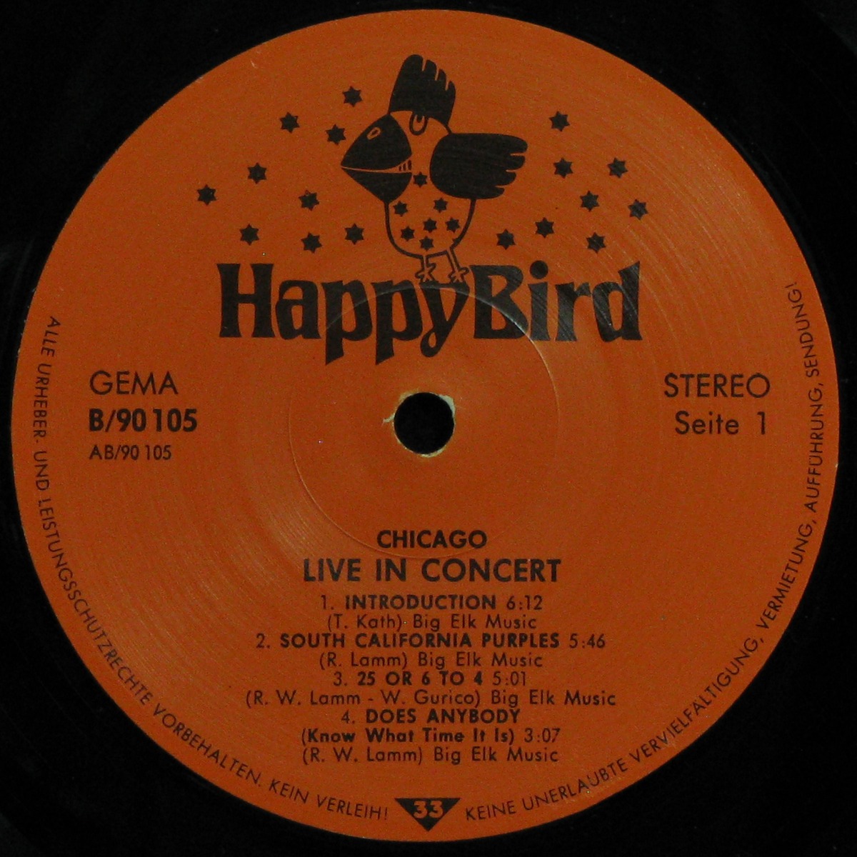 LP Chicago Transit Authority — Live In Concert фото 2
