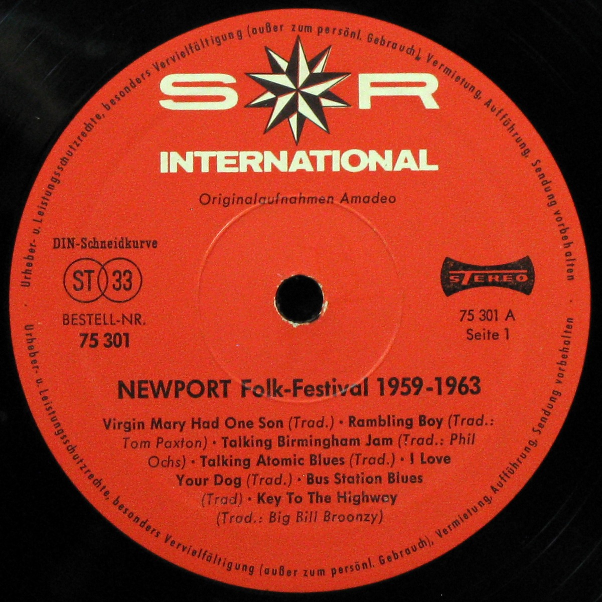 LP V/A — Newport Folk-Festival '59 - '63 фото 2