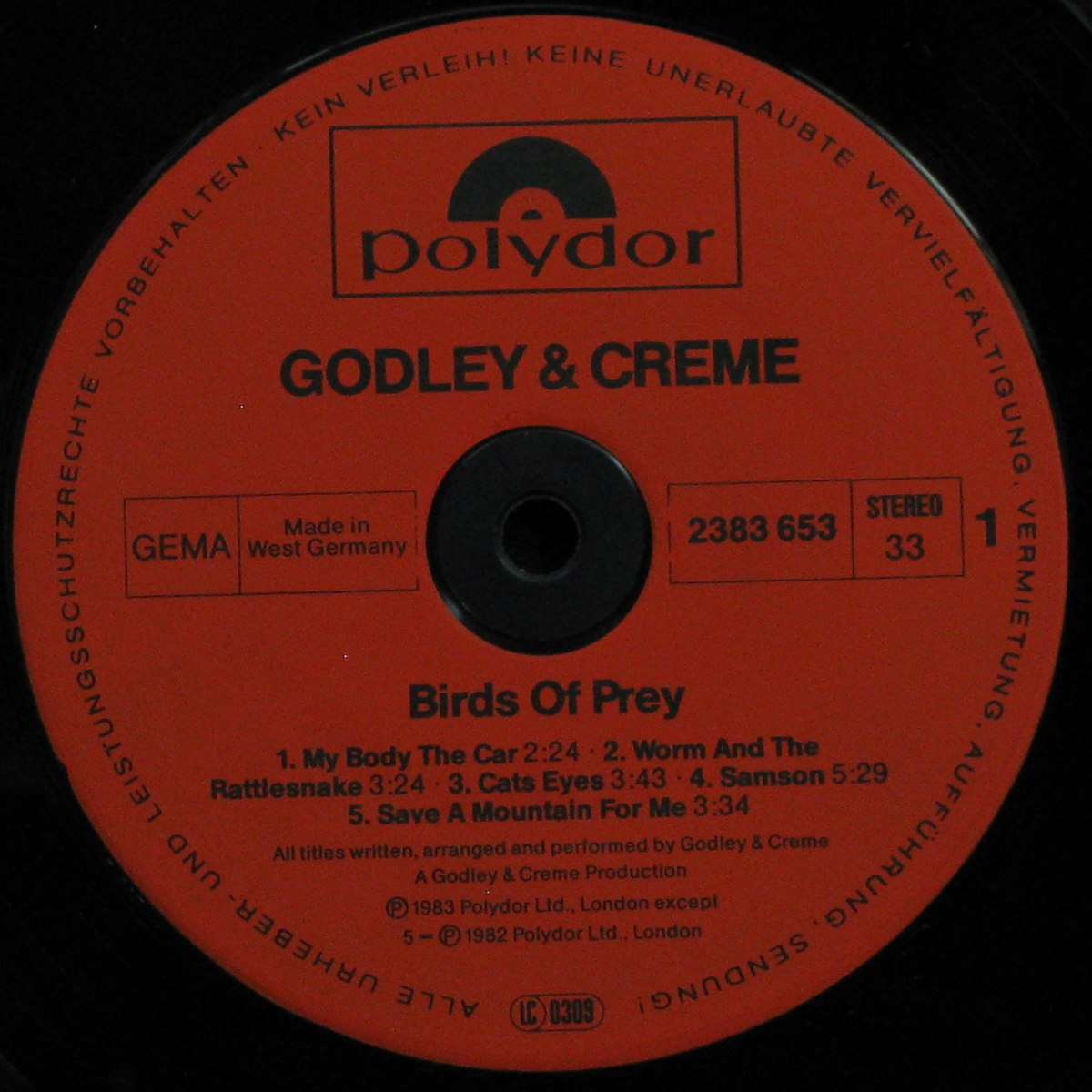 LP Godley & Creme — Birds Of Prey фото 2