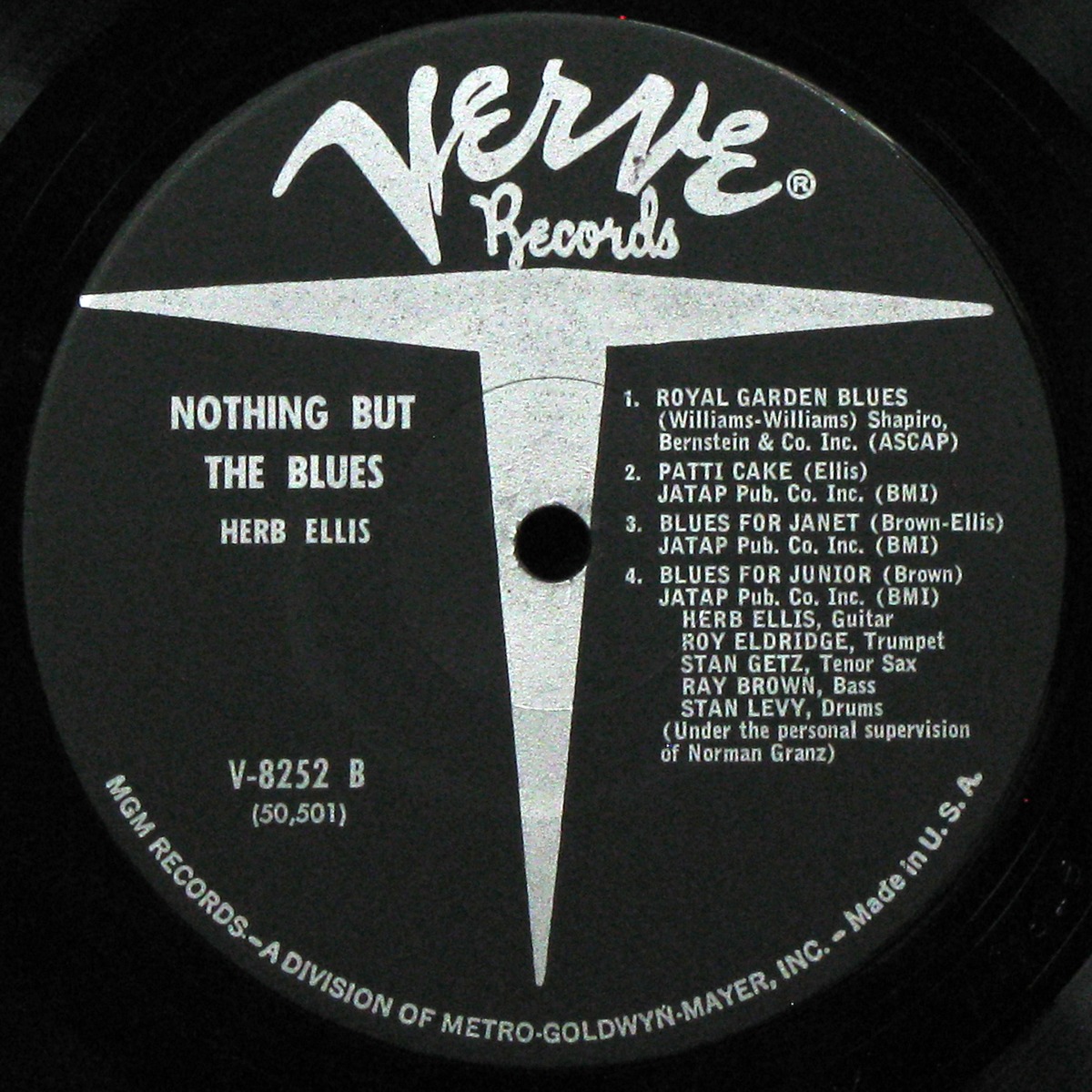 LP Herb Ellis — Nothing But The Blues (mono) фото 4