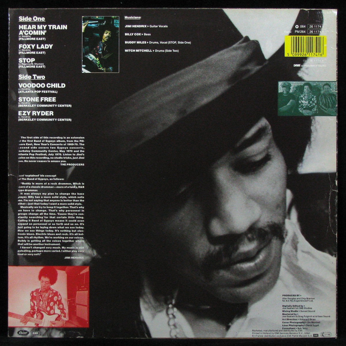 LP Jimi Hendrix — Band Of Gypsys 2 фото 2
