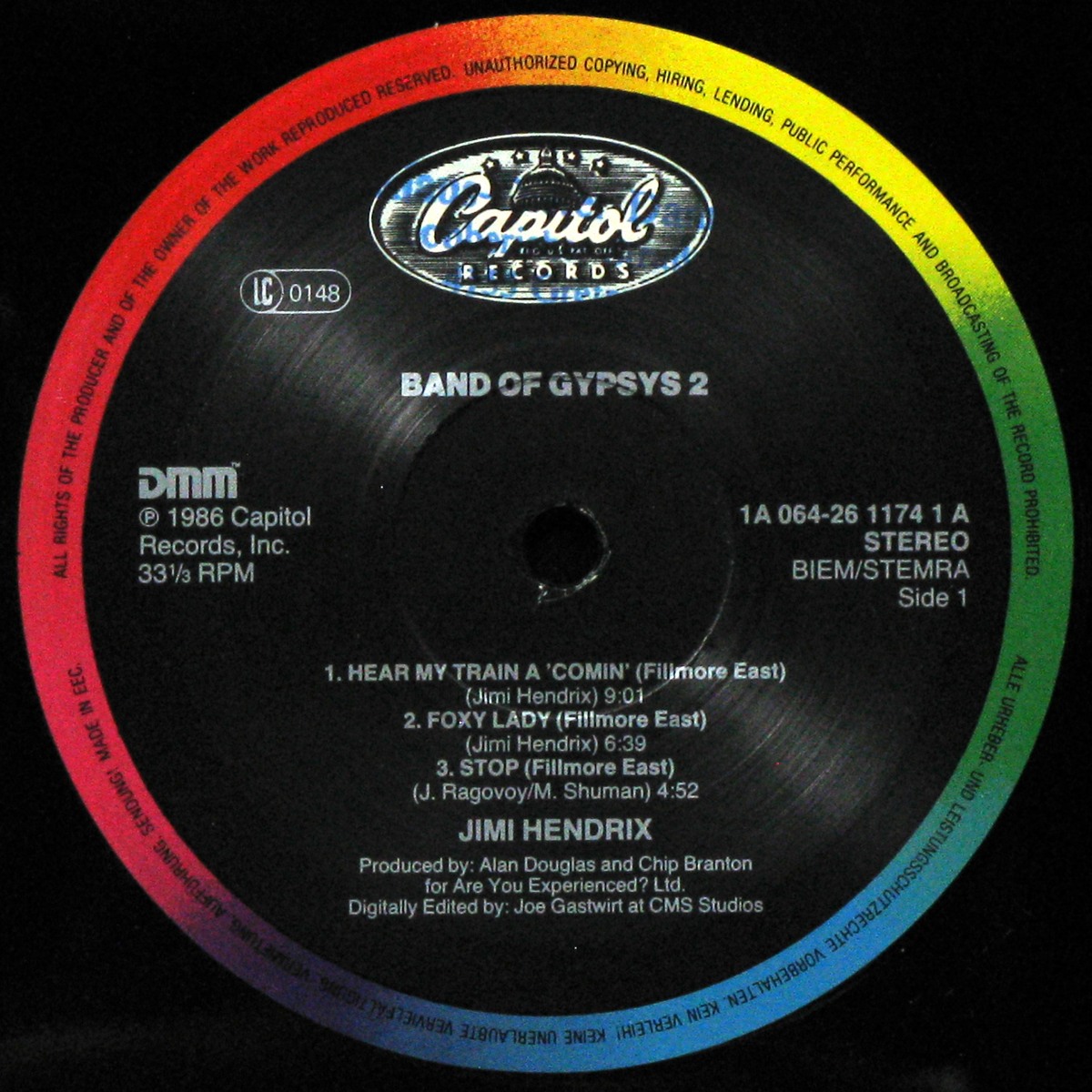 LP Jimi Hendrix — Band Of Gypsys 2 фото 3